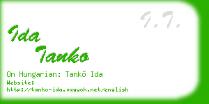 ida tanko business card