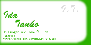 ida tanko business card